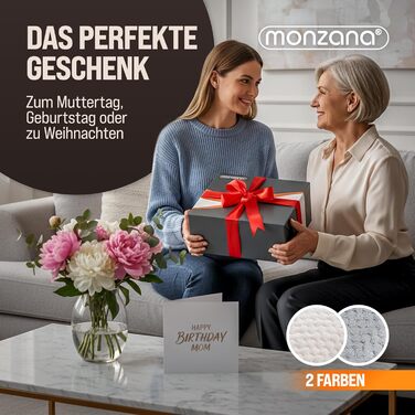 Електрична ковдра Monzana® з таймером, 160x140 см, Coral Fleece, 2x60W, захист від перегріву, пральна, бежева