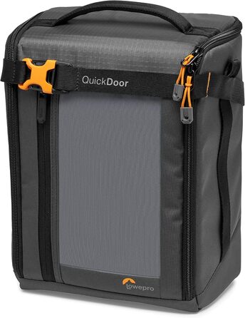 Чохол для камери Lowepro GearUp Creator Box Large II (XL), для бездзеркальних та DSLR камер, з QuickDoor, з перероблених матеріалів, помаранчевий, сірий