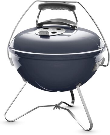 Вугільний гриль Weber Smokey Joe Premium, 37 см, портативний, емальований, Slate Blue