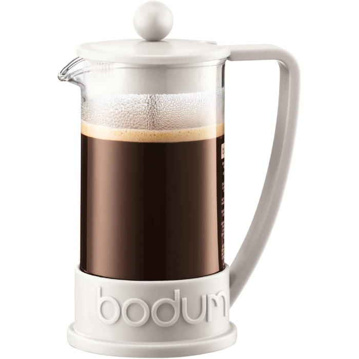 Френч-прес Bodum BRAZIL 1 л, сталевий фільтр, кремовий, 3 чашки