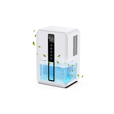 Електричний осушувач повітря 2500 мл з баком для води - Осушувач повітря електричний з трьома швидкостями + два режими, таймер 48H, авто-стоп & анти-заморожування, для спальні та ванної кімнати