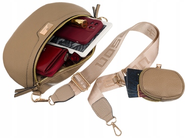 Сумка-бананка через плече Peterson PTN NER-ALE-7-6336 D, бежева