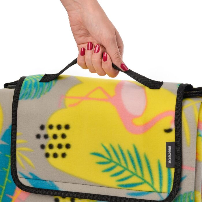 Плед для пікніка Meteor Tropics XXL (175x200 см) водонепроникний, термоізоляційний, для кемпінгу, саду, пляжу