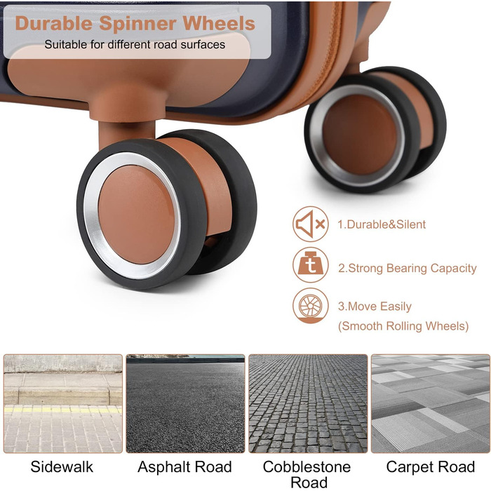 Чемодан подорожей British Traveller 76 см, великий, з жорсткою оболонкою, з TSA-замком, 28