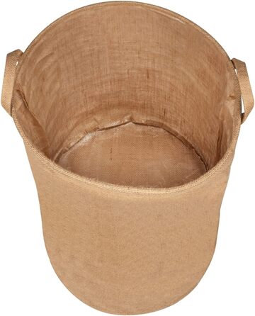 Кошик для прання JUTA 79л круглий, коричневий, з ручками 38x55