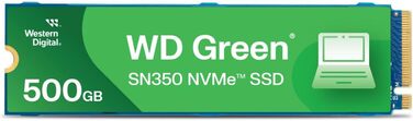 SSD WD Green SN350 500GB NVMe PCIe Gen3 M.2 2280 - Швидкий накопичувач