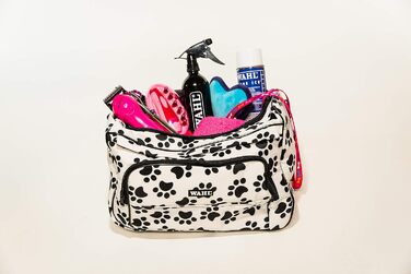 Професійна сумка для подорожей Wahl для тварин – сумка-органайзер для аксесуарів з догляду за шерстю – для грумерів собак, котів та інших тварин – 72 см, блакитна сумка з блискавкою, блакитні відбитки лап