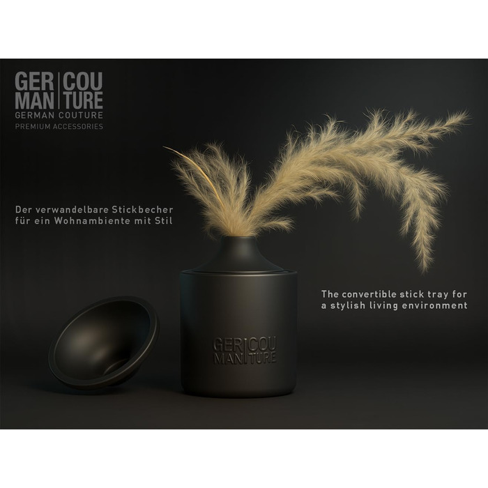 Попільничка для IQOS ILUMA PRIME, TEREA, Heets, Glo Hyper Pro Air, Ploom X evo - German Couture Keramik (Чорний, Багатобарвний)