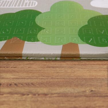 Paco Home дитячий ігровий килимок-мат складний, двосторонній, з тваринами, 150x200 см, різнокольоровий