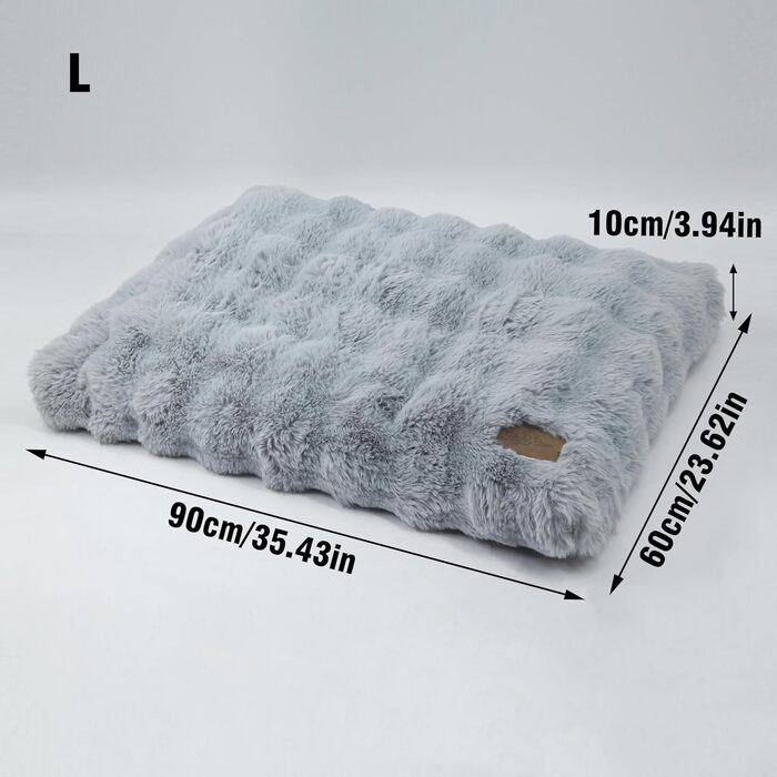 Крісло-ліжко для собак BingoPaw: м'яке, велике, водонепроникне, знімне, неслизьке, для великих та середніх собак, сіре, 90x60x10 см