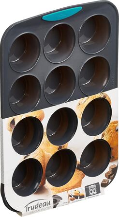 Trudeau 12-cavity Silicone Muffin Mold Tropical (05115197TG)