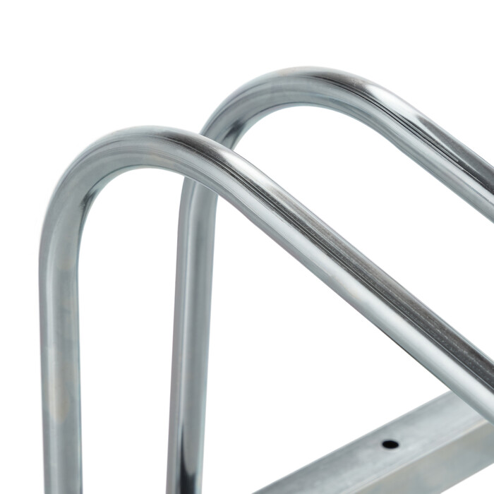 Relaxdays Silver Bike Stand for 5 Bikes