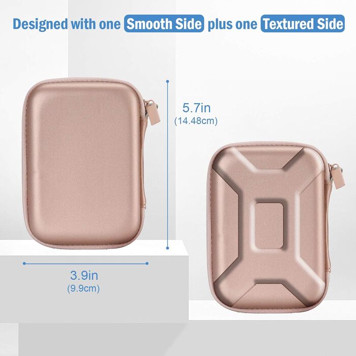 Чохол для жорсткого диска ProCase 2.5' (Rose Gold) - сумісний з Seagate, Toshiba, WD, Samsung, UnionSine