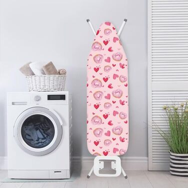 Чохол для прасувальної дошки Belidome 'Pink Love Donut', екстра великий, універсальний