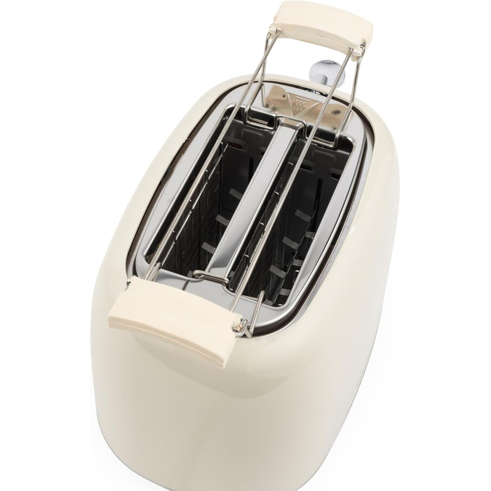 Електричний чайник Salter Retro Cream 1.7L з тостером 2-х секційного, 2.2 Kw, 360° обертання, фільтр від накипу, бездротовий, індикатор рівня води, захист від сухого кипіння та автовимкнення