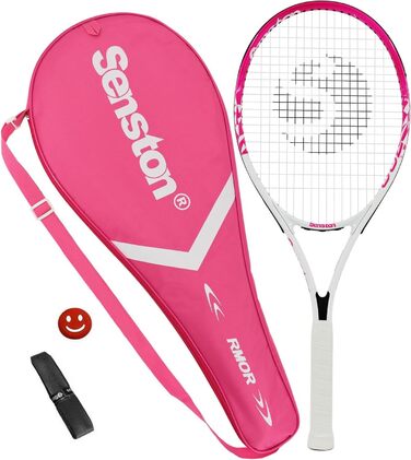 Тенісна ракетка Senston S700 рожева 27 дюймів з чохлом та демпфером вібрації