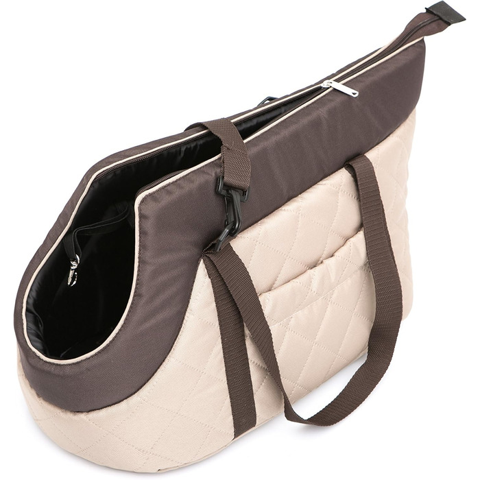 Сумка-переноска для собак та котів, рюкзак, бежевий, 20x42x22 см, S (2-8 кг)