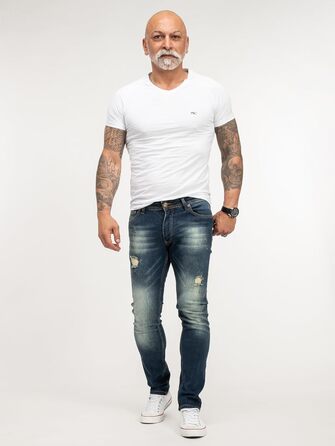 Чоловічі джинси Rock Creek Slim Fit M21 (36W/34L, темно-сині) - Оригінал