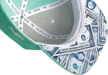 Кепка Nebelkind Snapback для чоловіків та жінок, універсальний розмір, регульована, унісекс, якісна бейсболка в стилі streetwear, ретро білий (м'ятний)