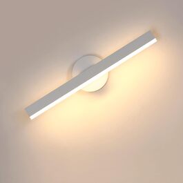 LED дзеркальна лампа Riserva 12W для ванної кімнати, поворотна 300°, 38 см, 3000K, чорний колір
