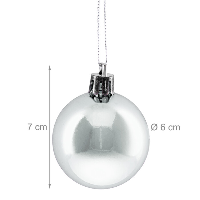 Relaxdays Set of 50 Christmas Baubles