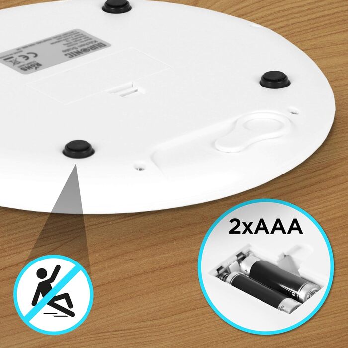 Ваги кухонні Duronic KS3000 | 5 кг, овальна чаша, точність 1 г, з функцією Tara та Hold | Для випічки