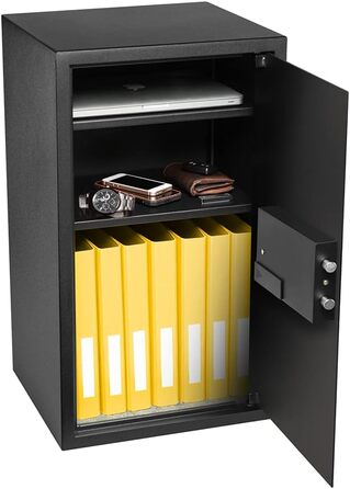 Міцний сейф HomeSafe HV24E з електронним замком: для дому, документів, грошей, прикрас, ноутбука (20x44x38 см)
