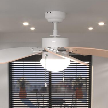 Стельовий вентилятор Cecotec EnergySilence 3600 Vision 92 см з лампами, 50 Вт, 3 швидкості, білий/блакитний