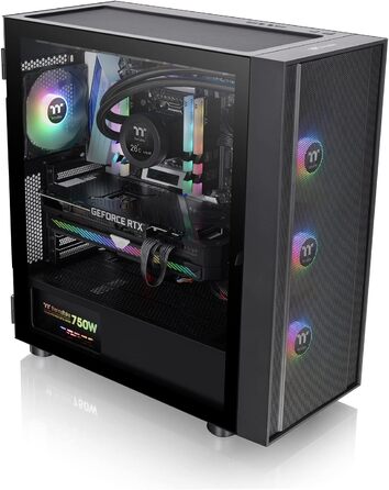 Корпус ПК Thermaltake TG RGB ATX з темперованим склом (H570 ARGB, чорний)