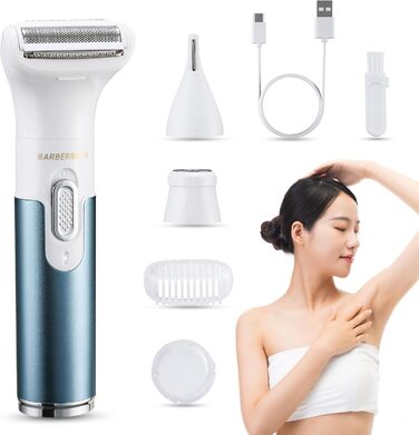 Електричний тример для тіла BarberBoss 3-в-1 QR-8082: для обличчя, ніг, рук та зони бікіні