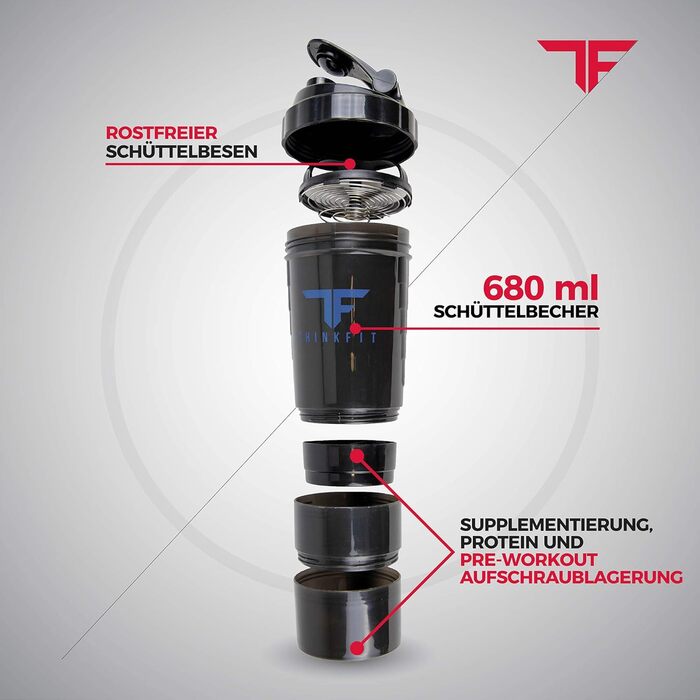 Ізотермічна ланч-бокс сумка з 6 контейнерами для їжі, BPA Free, для мікрохвильовки та морозилки, з шейкером, органайзером для пігулок, плечовим ременем і акумуляторами холоду, синя