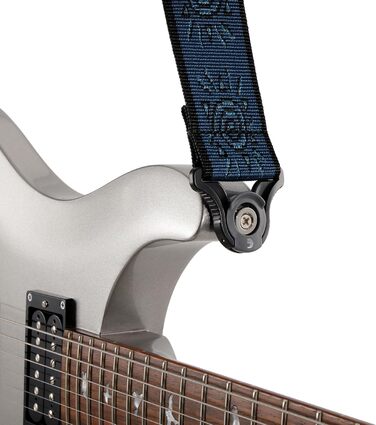 Струни для гітари D'Addario Auto-Lock Vintage Planet Waves, колір Зелений/Синій (6.35 мм)