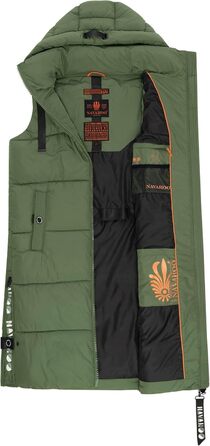 Жіноча степна жилетка Navahoo з капюшоном та коміром, тепла, для активного відпочинку, B942 (XS, Pine-Olive)