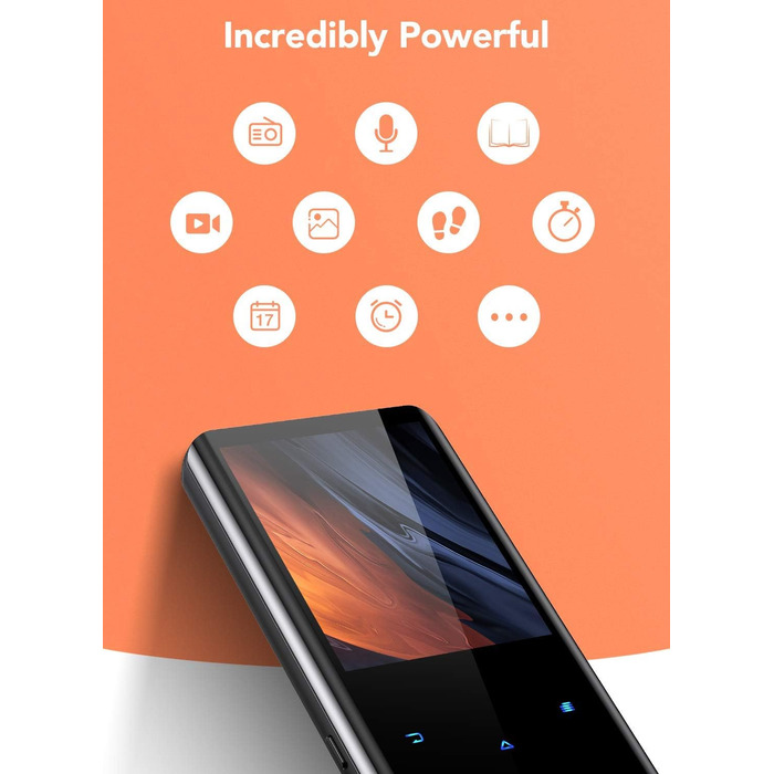 MP3 плеєр AGPTEK 32GB з Bluetooth 5.0, 2.4