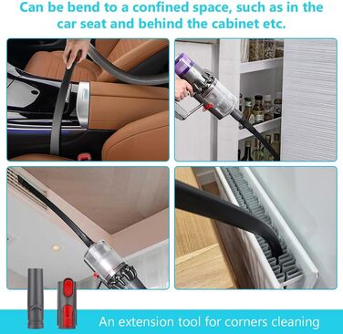 Набір насадок для пилососа BUZIFU 7 шт. 32-35 мм (універсальні) - для меблів, матраців, щілин. Сумісні з Kärcher, Miele, Siemens, AEG, Bosch, Panasonic, Philips