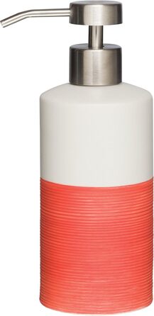 Дозатор для мила Sealskin Doppio, з натурального порцеляну, настільний, для ванної кімнати та кухні, ручна робота (Кораловий, Single)