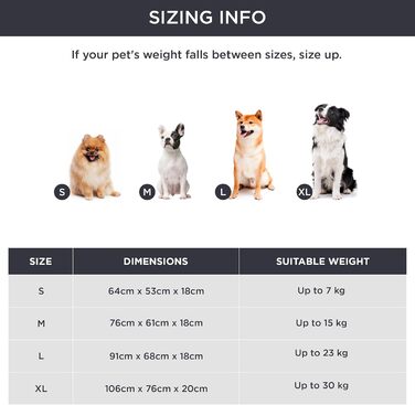 BEDSURE Fluffy Dog Bed for Medium Dogs - 76x61x18cm Washable Dog Bed for Medium Dogs, Square Cozy Bed with Soft Edge and Non-Slip Bottom, Gray (L 106 x W 76 x H 20 cm)
