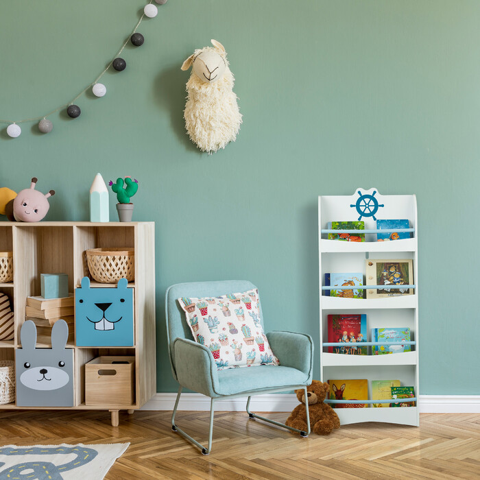 Relaxdays Nautical Bookshelf for Children