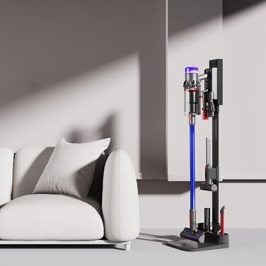 Стійка для пилососів Dyson V7, V8, V10, V11, V15, SV18, SV21 - док-станція для зберігання та зарядки, сіра