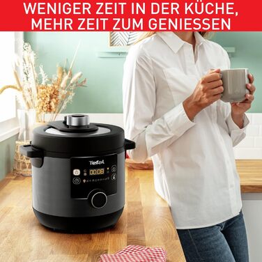 Tefal CY7788 Turbo Cuisine & Fry Multicooker | Pressure Cooker & Air Fryer | 14 Automatic Cooking Programs | Extra Crisp Lid | Versatile | 7.6 L Capacity | Includes Recipe Booklet & Cuisine & Fry Recipe App - 7.6L Multicooker