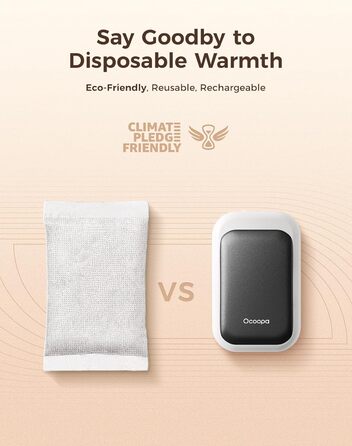 Електричні грілки для рук OCOOPA AI з магнітом, 5000mAh, 2 шт., акумуляторні, ультратонкі, подарунок для жінок, зимові