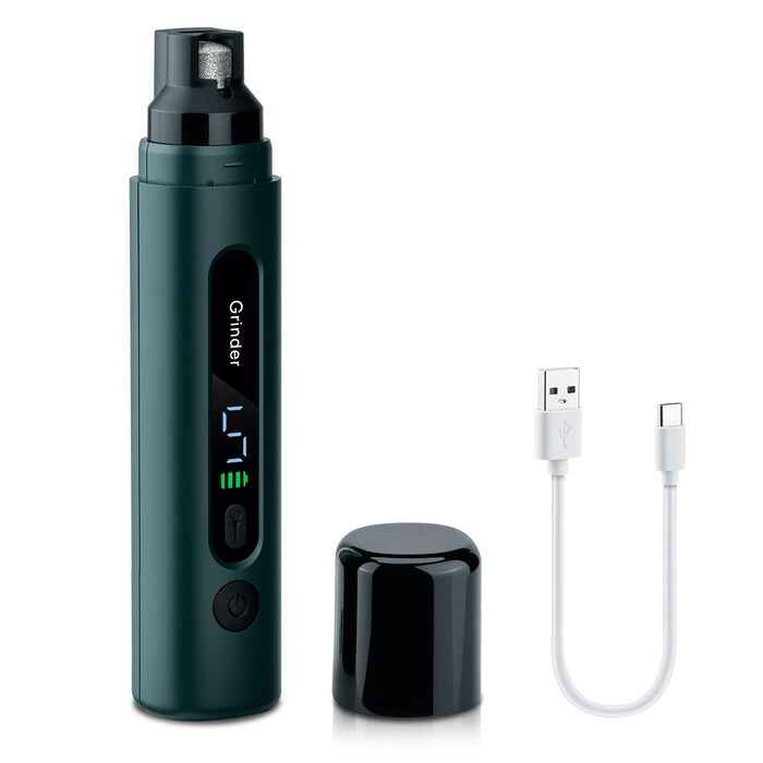 Електричний точило для кігтів домашніх тварин Mcbazel для котів та собак, тихий точило для собак з LED-підсвіткою, регульований з 5 швидкостями, точило для кігтів, алмазний шліфувальний диск