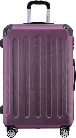 Чохол-валіза Beibye з кодовим замком, 4 колеса (чорний, фіолетовий, 66 см)