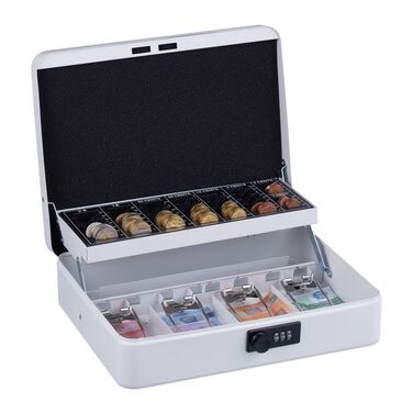 Relaxdays Cash Box Комбінація номерів Євро