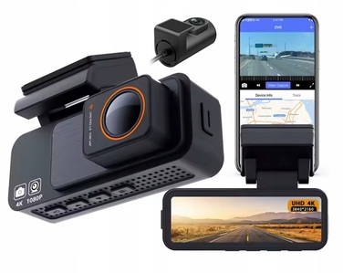 Автомобільний відеореєстратор Fastcam M9 4K UHD з Wi-Fi, кутом огляду 170° та задньою камерою