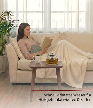 Електричний чайник Cloer 4511 з нержавіючої сталі, 2200 Вт, білий, 1 літр