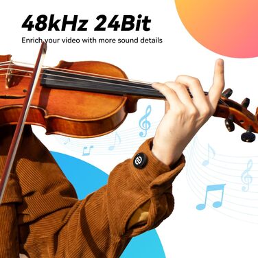 Hollyland Lark M2 Бездротовий петличний мікрофон для iPhone 17/16/15 & Android, 300м радіус дії, Hi-Fi звук, 30 год. роботи, USB-C