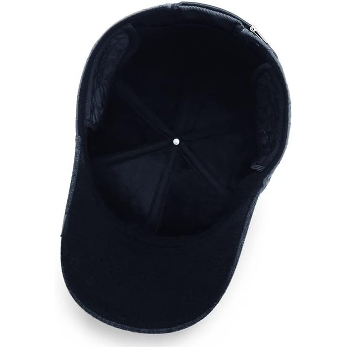 YAMEE Бейсболка чоловіча зимова зі складними навушниками, унісекс, синій (2125)