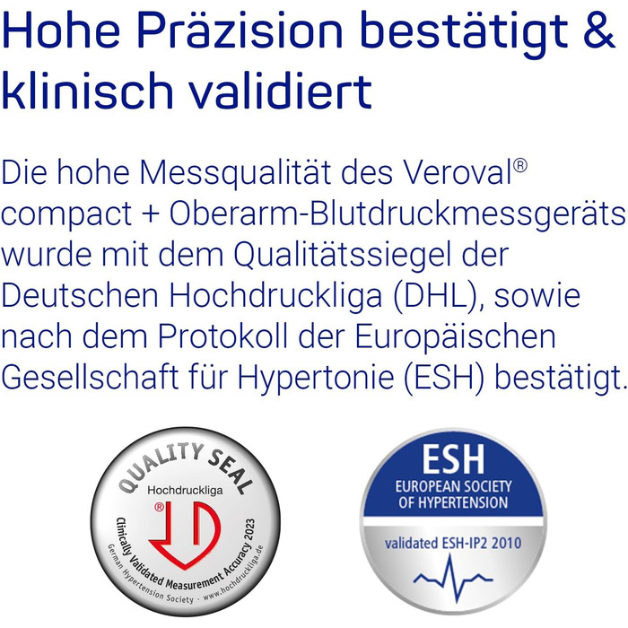 Veroval Compact + Тонометр на плечі BPU 26: виявлення фібриляції передсердь (AFib), передача даних у додаток, Bluetooth