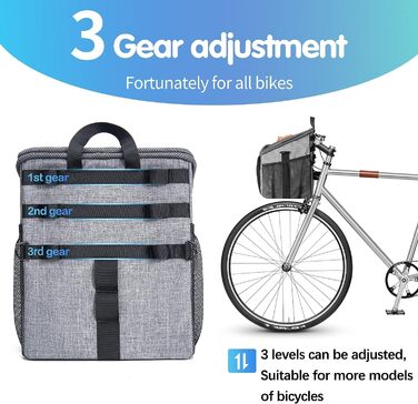 Фahrradkorb Wakytu Hunde Transporteur: Рюкзак-переноска для собак на велосипеді, сірий, 31x26x36 см